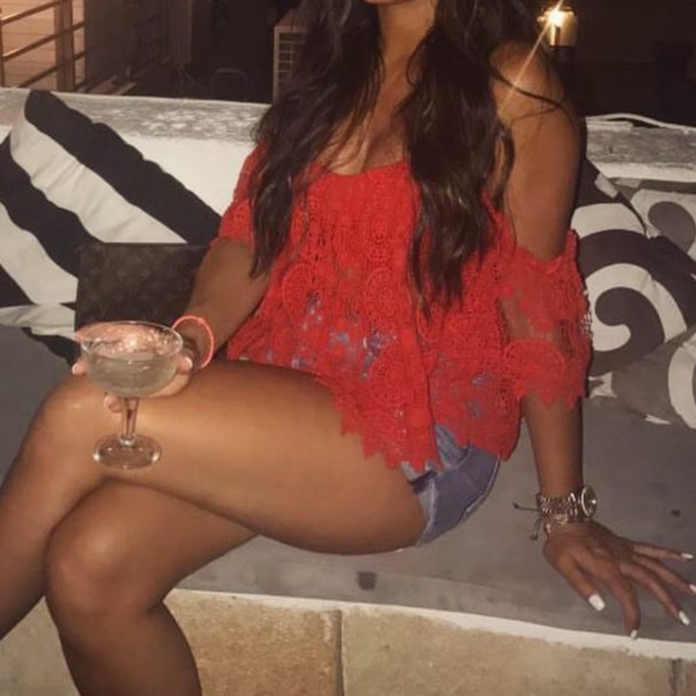 Tularosa sheer lace top